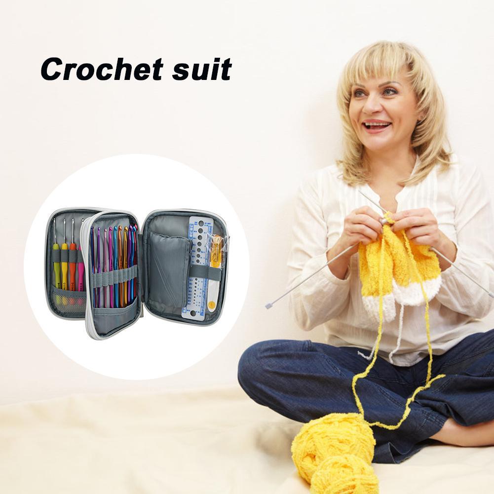 Art Craft Yarn - ชุดเข็มโครเชต์ DIY พร้อมด้ามจับ ไหมพรม เข็มถักไหมพรม อุปกรณ์งานฝีมือ