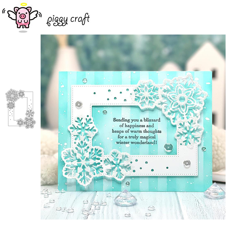 Stencil Cutting Plotter - Piggy Craft ตัดโลหะตายตัด Die แม่พิมพ์ Snowflake