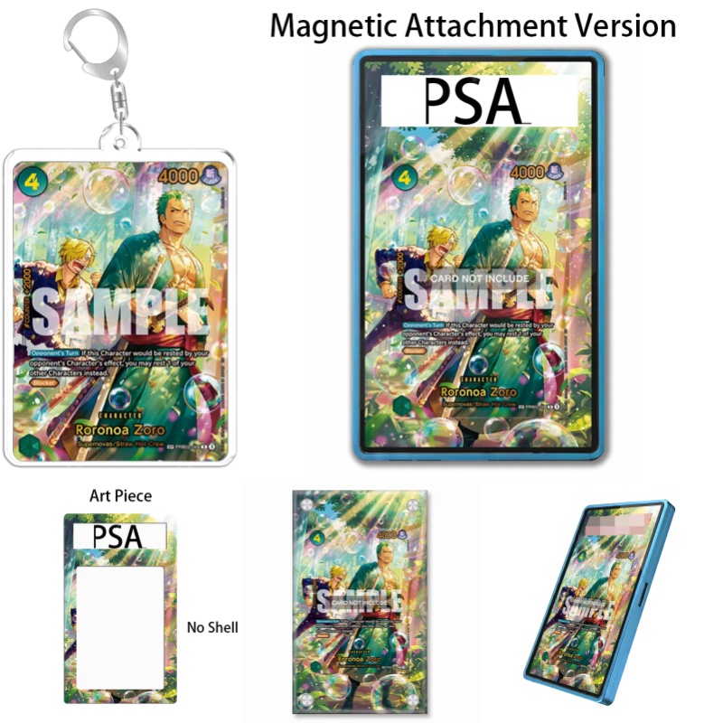Art Craft Gifts - เคสอะคริลิคแบบรีไซเคิลสำหรับใส่พวงกุญแจลายโรโรโนอา โซโล จากอนิเมะวันพีซ ของสะสมสำหรับแฟนๆ พร้อมกล่องโชว์