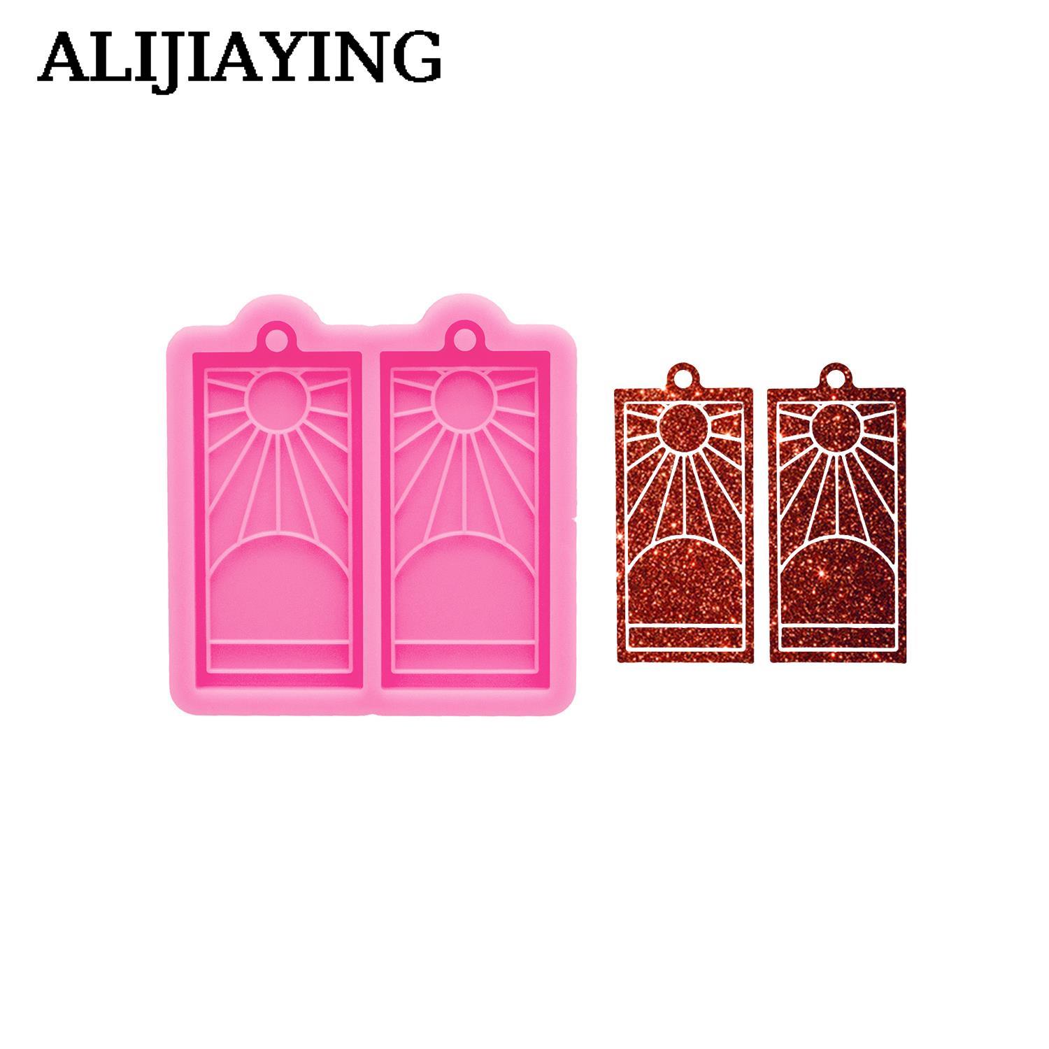 Art Craft Japan - DY1500 Glossy ญี่ปุ่นธง Eearrings แม่พิมพ์อีพ็อกซี่เรซินแม่พิมพ์ซิลิโคนศิลปะหัตถกรรม Fondant