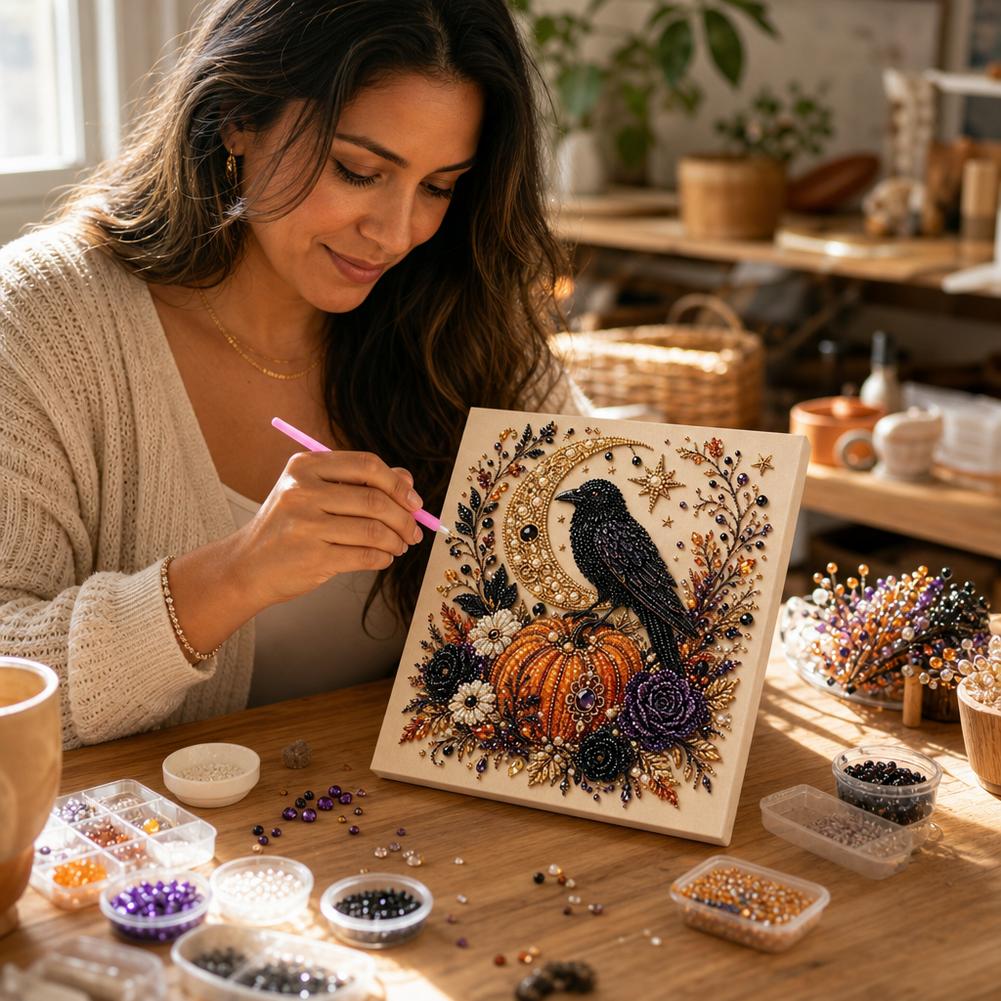 ชุดงานฝีมือ DIY ภาพวาดเพชรลายผ - Art And Craft Autumn บทวิจารณ์และราคา