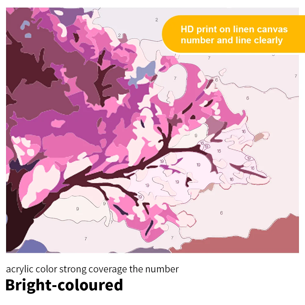 ภาพวาดสีน้ำมันตามตัวเลข DIY ภา - Art And Craft Numbers บทวิจารณ์และราคา