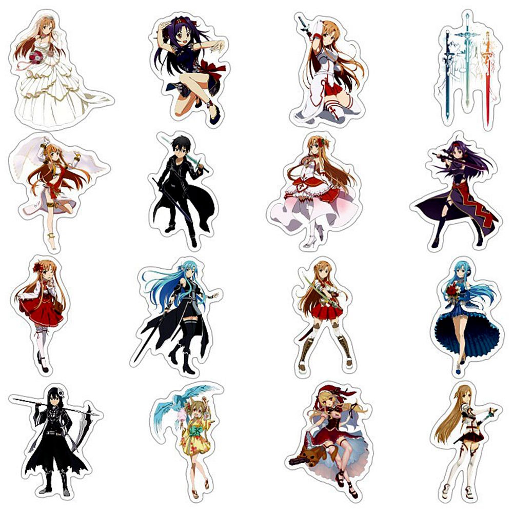1 แพ็คอะนิเมะสติกเกอร์ซอว์ดอาร - Art Craft Online บทวิจารณ์และราคา