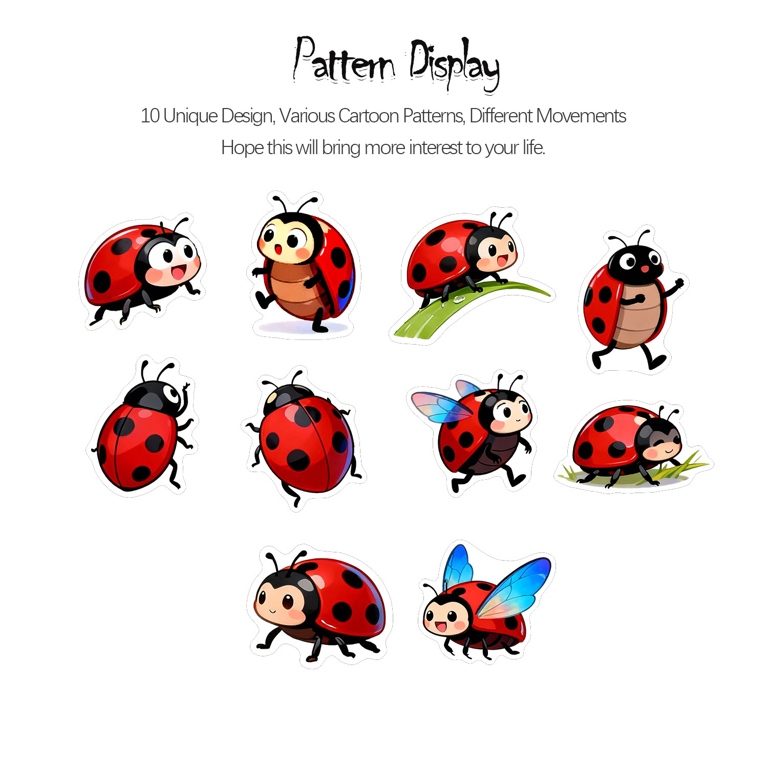 1 ม้วน (500 ชิ้น) สติกเกอร์ลาย - Art Craft Ladybug บทวิจารณ์และราคา