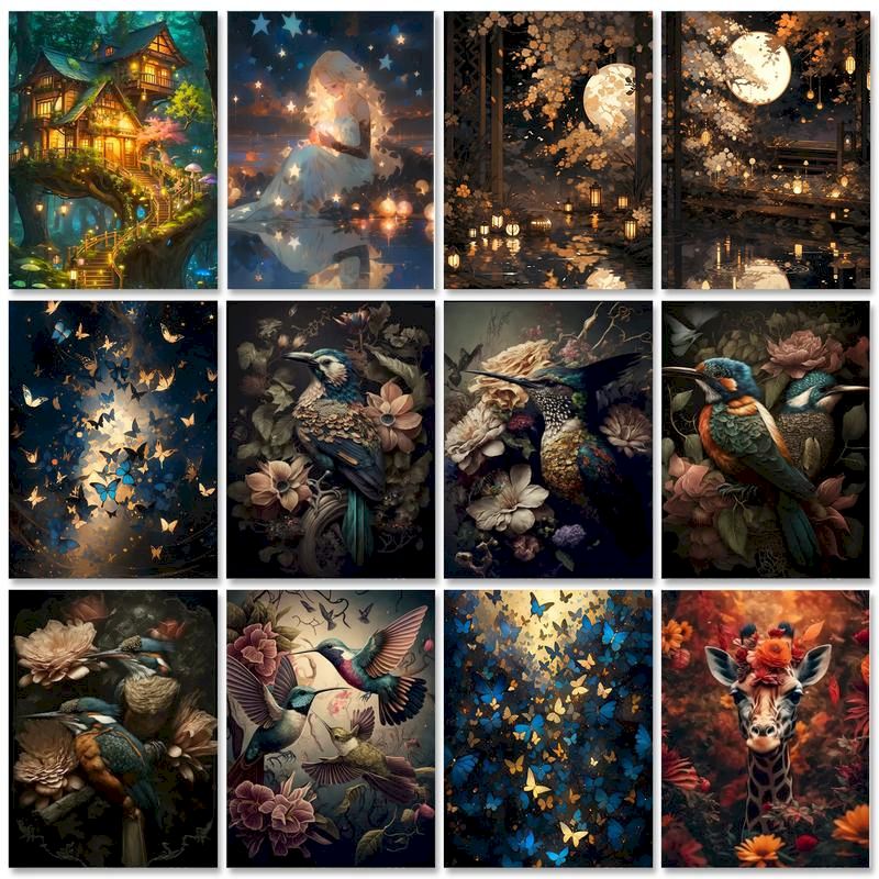 GATYZTORY น้ํามันภาพวาดสําหรับ - Art Craft Picture บทวิจารณ์และราคา