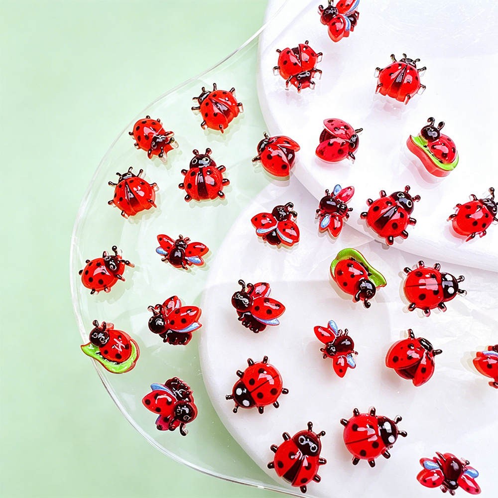 ชาร์มติดเล็บเรซิ่นรูปเต่าทองกา - Art Craft Ladybug บทวิจารณ์และราคา