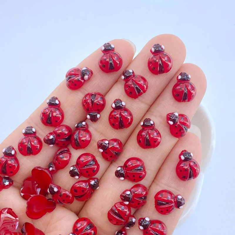 50 ชิ้นใหม่เล็บอุปกรณ์เสริมน่า - Art Craft Ladybug บทวิจารณ์และราคา