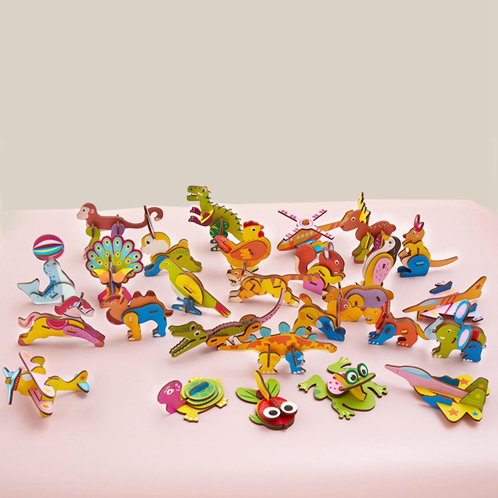 ปริศนาไม้การ์ตูน 3 มิติ, งานฝี - Art Craft Kindergarten บทวิจารณ์และราคา
