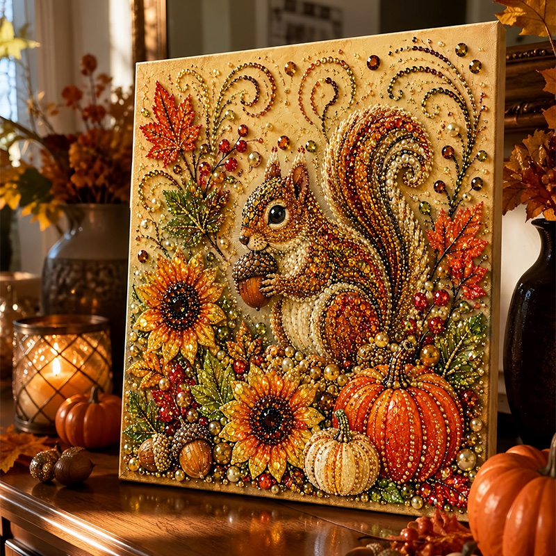 ชุดงานศิลปะเพชร DIY ลายภาพวาดฤ - Art And Craft Autumn บทวิจารณ์และราคา