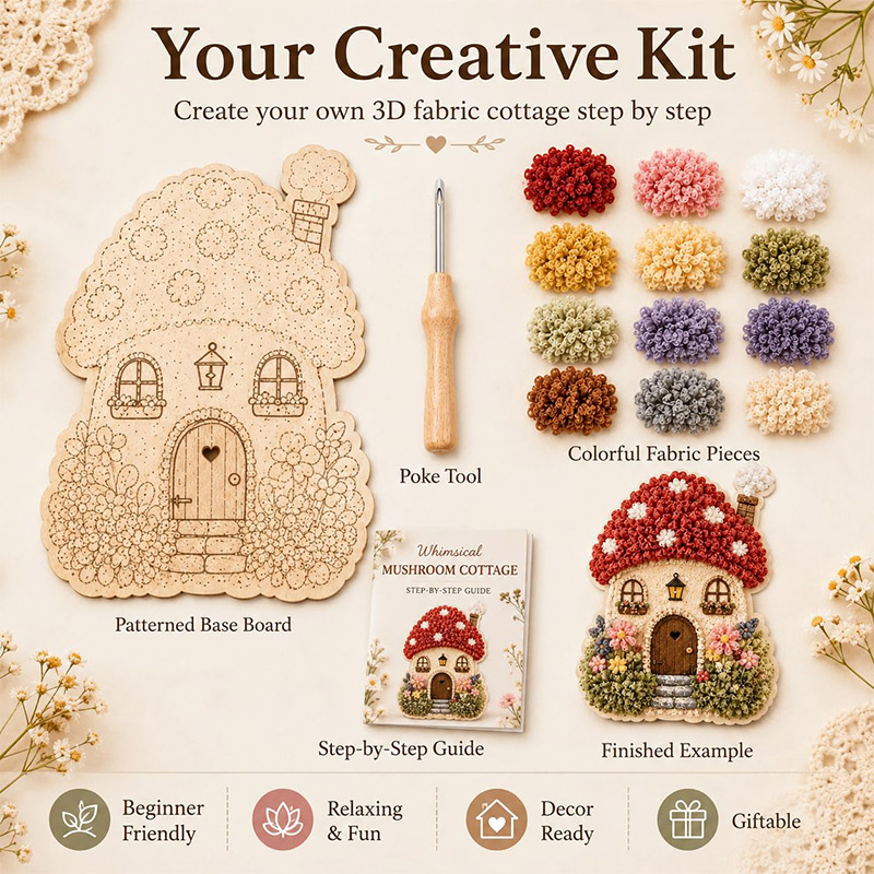 ชุดงานฝีมือ DIY บ้านเห็ด 3 มิต - Art Craft Things บทวิจารณ์และราคา