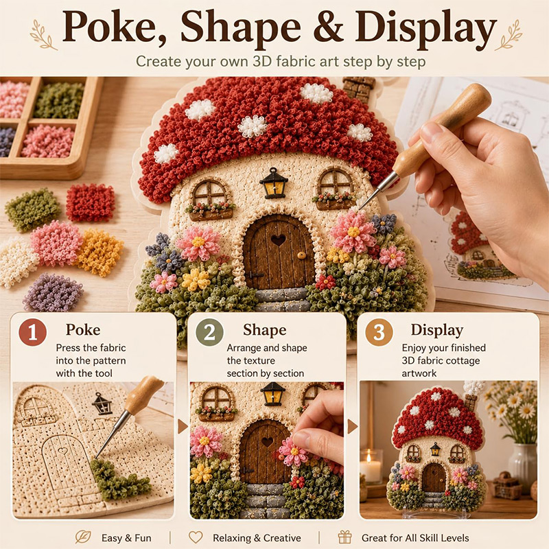 ชุดงานฝีมือ DIY บ้านเห็ด 3 มิต - Art Craft Things บทวิจารณ์และราคา
