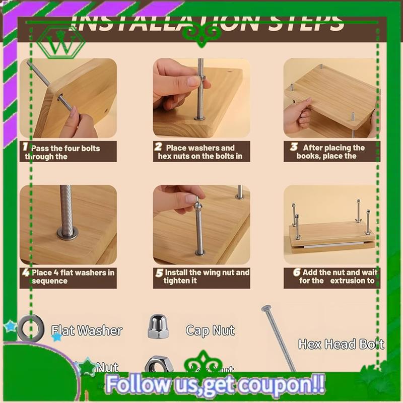 ชุดที่เชื่อถือได้หนังสือไม้กดว - Bookbinding Supply Kit บทวิจารณ์และราคา