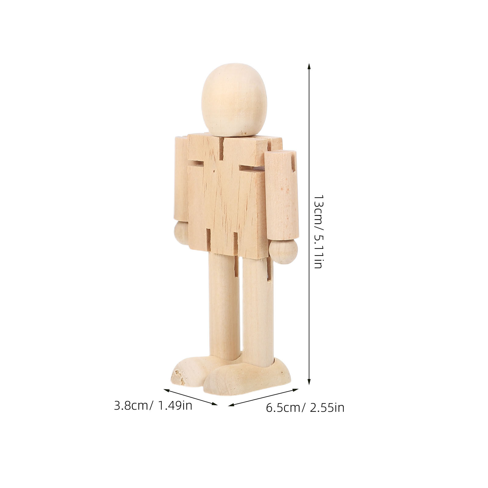 ชุดหุ่นยนต์ไม้แบบยังไม่ทาสี 4  - Art Craft Kindergarten บทวิจารณ์และราคา