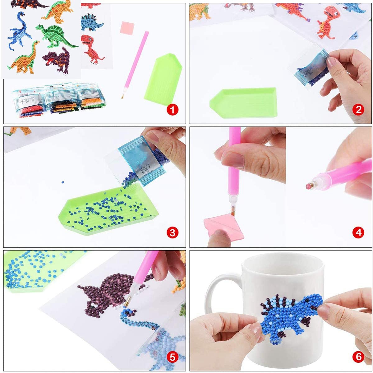 AEE6-ชุดภาพวาด 5D สำหรับเด็ก,  - Art Craft Picture บทวิจารณ์และราคา