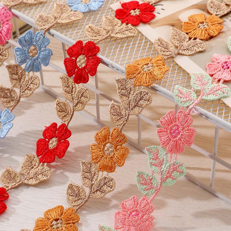 ริบบิ้นลูกไม้ตกแต่งลายดอกไม้สำ - Eco Art Craft บทวิจารณ์และราคา