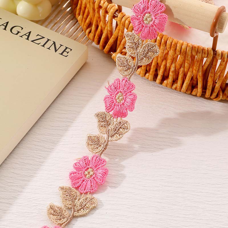 ริบบิ้นลูกไม้ตกแต่งลายดอกไม้สำ - Eco Art Craft บทวิจารณ์และราคา