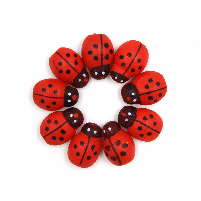 1 ชิ้น เต่าทองจิ๋วไม้ติดเอง สำ - Art Craft Ladybug บทวิจารณ์และราคา
