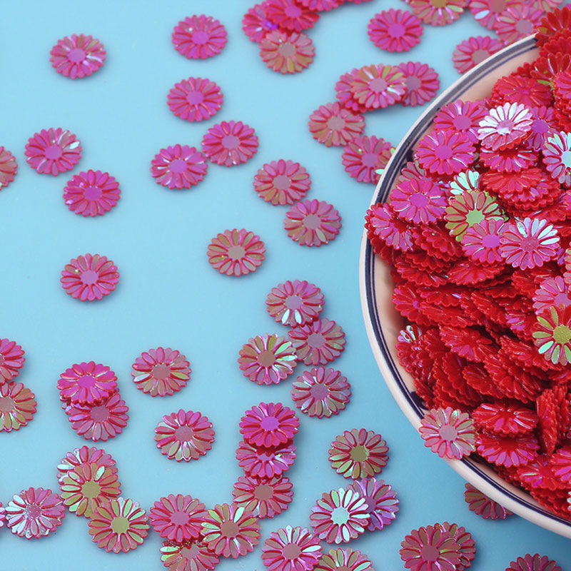 เลื่อมดอกเดซี่ขนาดเล็กแบบด้าน  - Eco Art Craft บทวิจารณ์และราคา