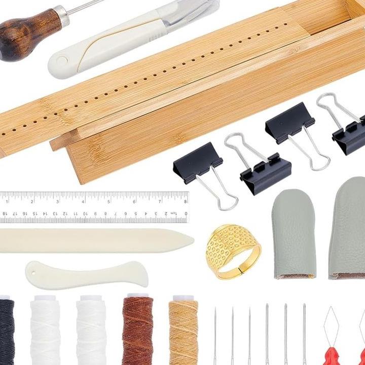 แท่นเข้าเล่มหนังสือไม้ไผ่ X07A - Bookbinding Supply Kit บทวิจารณ์และราคา